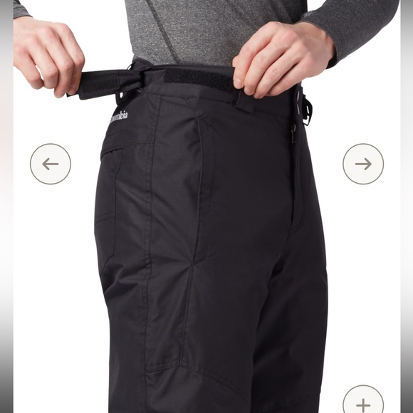 Columbia bugaboo snow pants titanium omnitech black Velcro adjustable lined - Picture 2 of 13